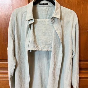 Shorts & Collared Long Sleeve Set